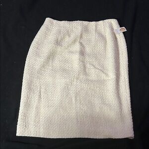 Talbots Cream Pencil Skirt